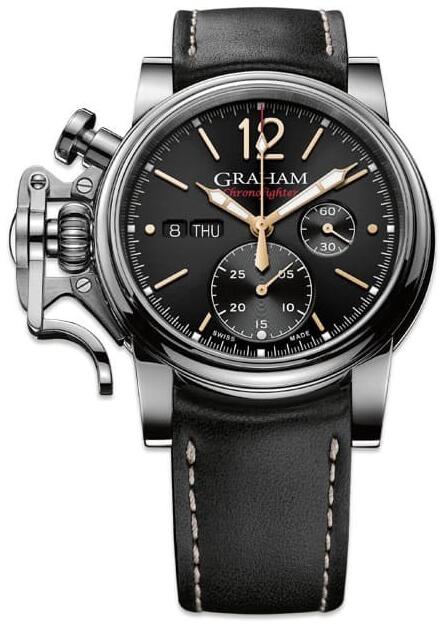 Replica Graham Watch 2CVAS.B26A Chronofighter Vintage Black Dial